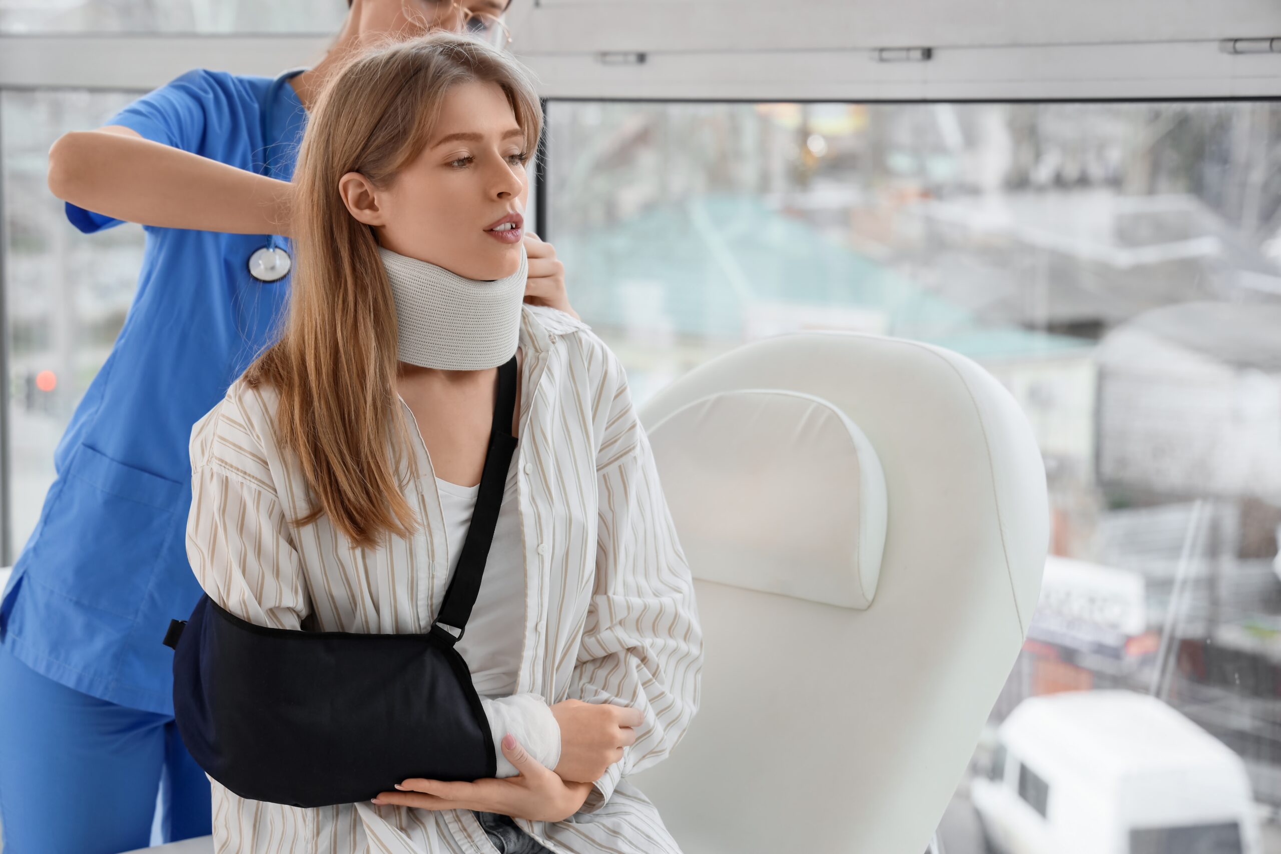 Portland Neck Injury Lawyer consulting with a client about accident-related neck pain and legal options for compensation.
